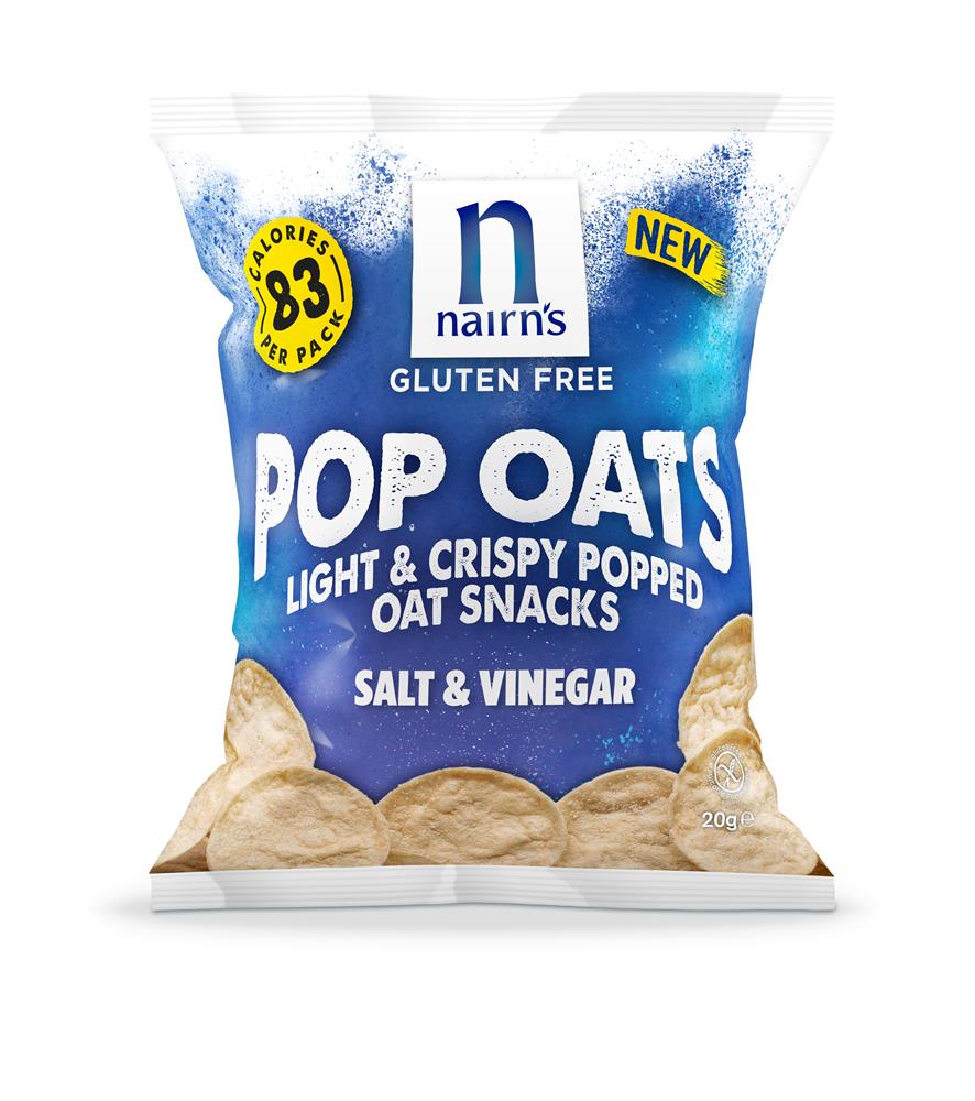 Nairn's Gluten Free Salt & Vinegar Pop Oats - Pack of 7