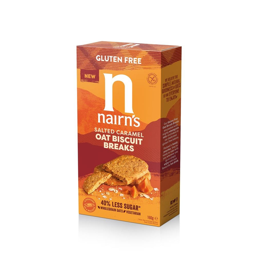Nairn's Gluten Free Salted Caramel Biscuit Breaks 160g