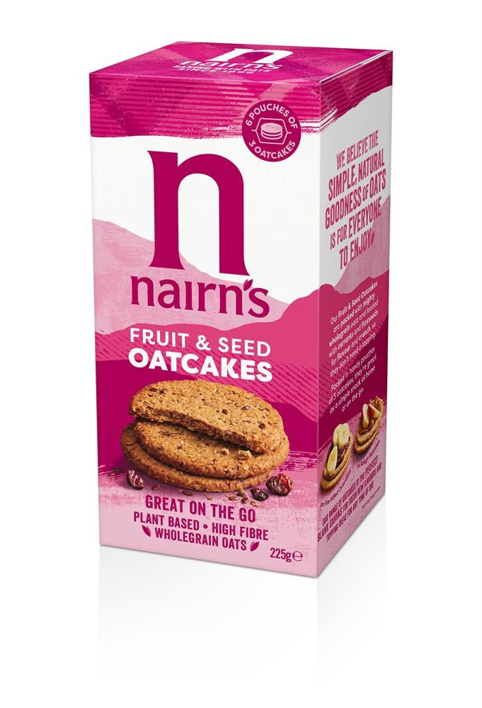 Nairn's On The Go Fruit & Seed Oatcakes 225g