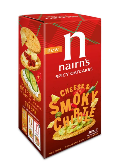 Nairn's Cheese & Smoky Chipotle Oatcakes 200g