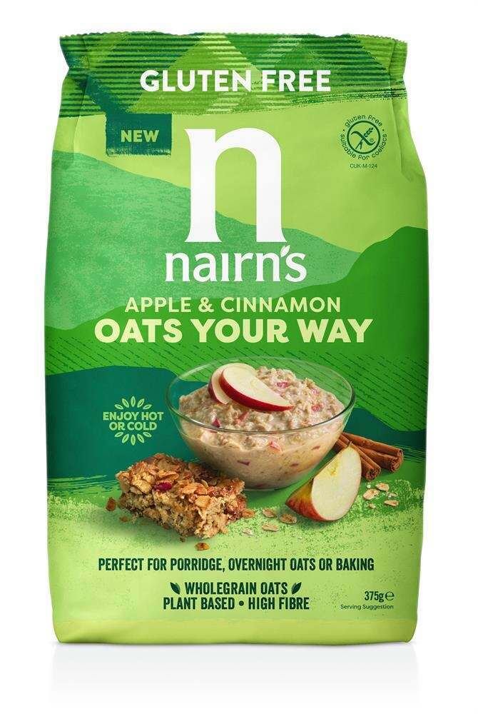 Nairn's Gluten Free Oats Your Way Apple & Cinnamon Porridge 375g