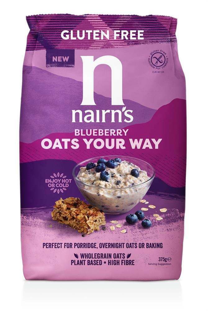 Nairn's Gluten Free Oats Your Way Blueberry Muffin Porridge 375g