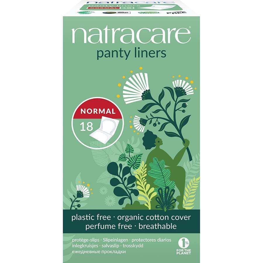 Natracare Normal Individually Wrapped Panty Liners - Pack of 18
