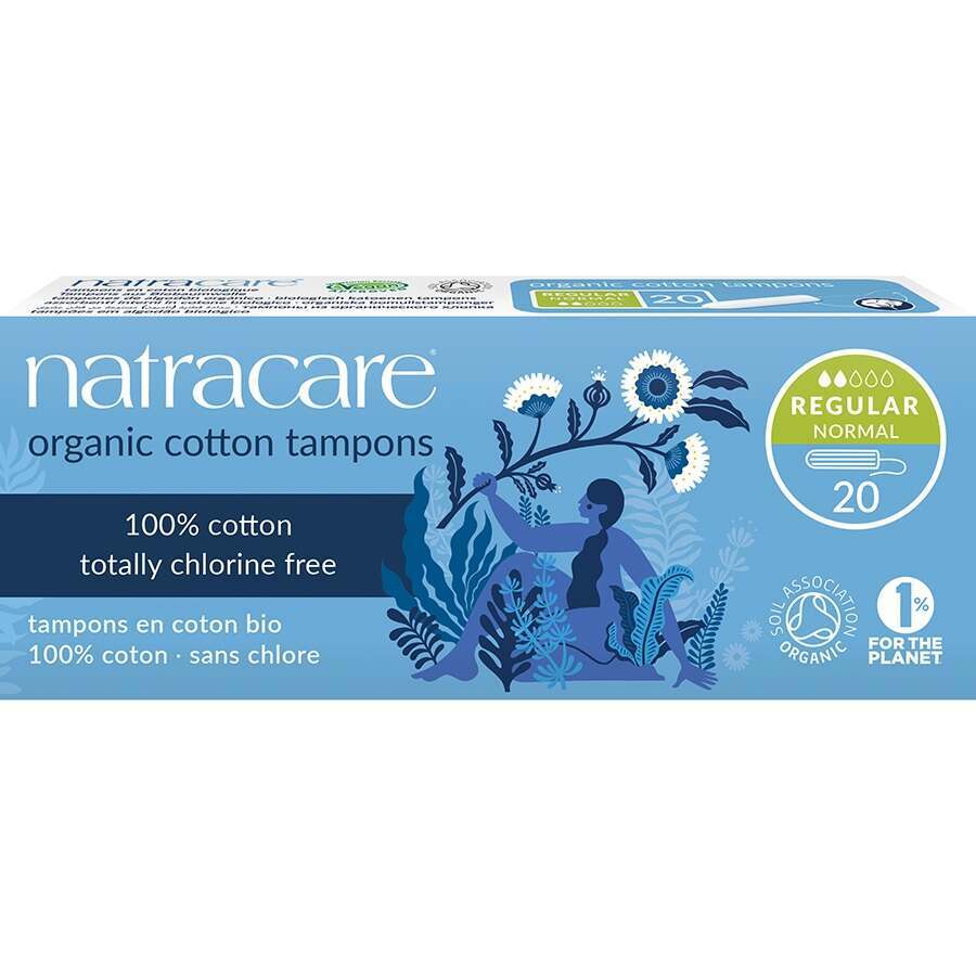 Natracare Regular Non-Applicator Tampons - Pack of 20