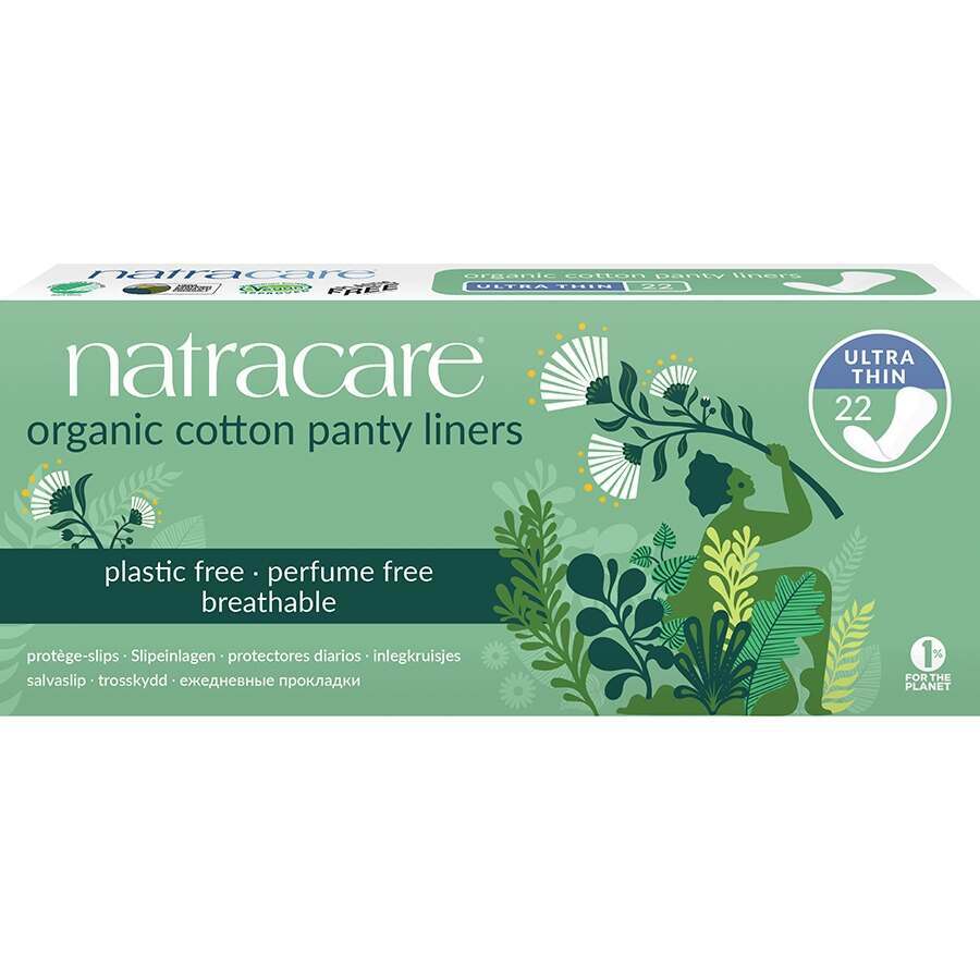 Natracare Ultra Thin Panty Liners - Pack of 22