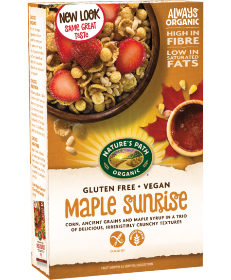 Nature's Path Organic Gluten Free Maple Sunrise Cereal 332g