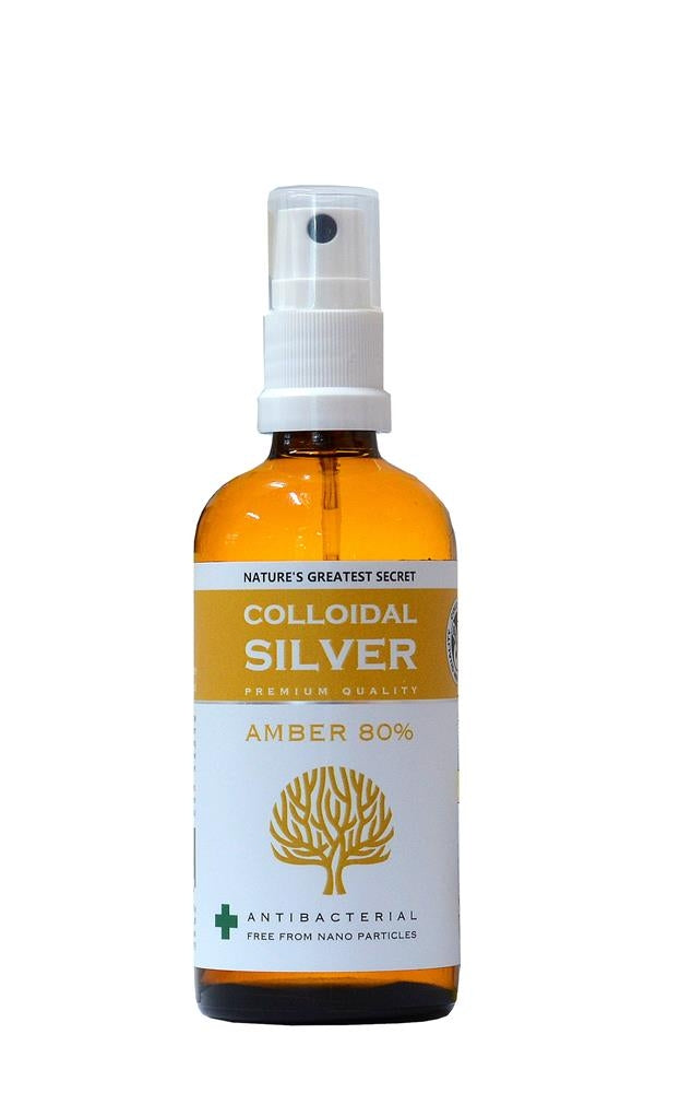 Natures Greatest Secret Amber 80% Colloidal Silver Spray 100ml