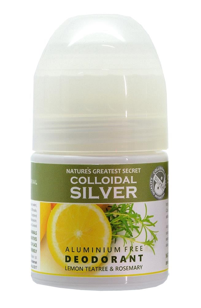 Natures Greatest Secret Colloidal Silver Lemon & Tee Tree Deodorant 50ml