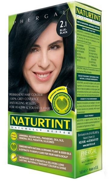 Naturtint Permanent Natural Hair Colour 2.1 Blue Black 165ml