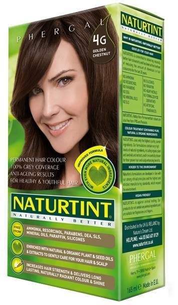 Naturtint Permanent Natural Hair Colour 4G Golden Chestnut 165ml