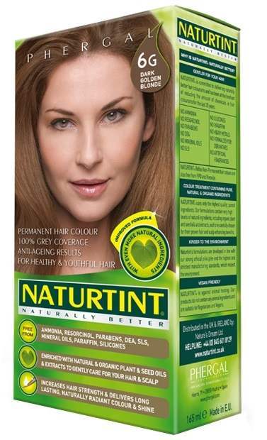 Naturtint Permanent Natural Hair Colour 6G Dark Golden Blonde 165ml