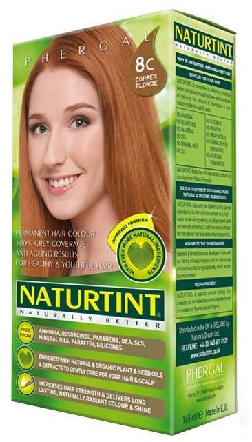 Naturtint Permanent Natural Hair Colour 8C Copper Blonde 165ml