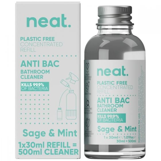 Neat Antibac Bathroom Cleaner Concentrated Refill - Sage & Mint - 30ml