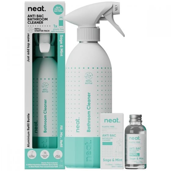Neat Antibac Bathroom Cleaner Starter Pack - Sage & Mint - 500ml
