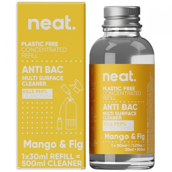 Neat Antibac Multi Surface Cleaner Concentrated Refill - Mango & Fig - 30ml