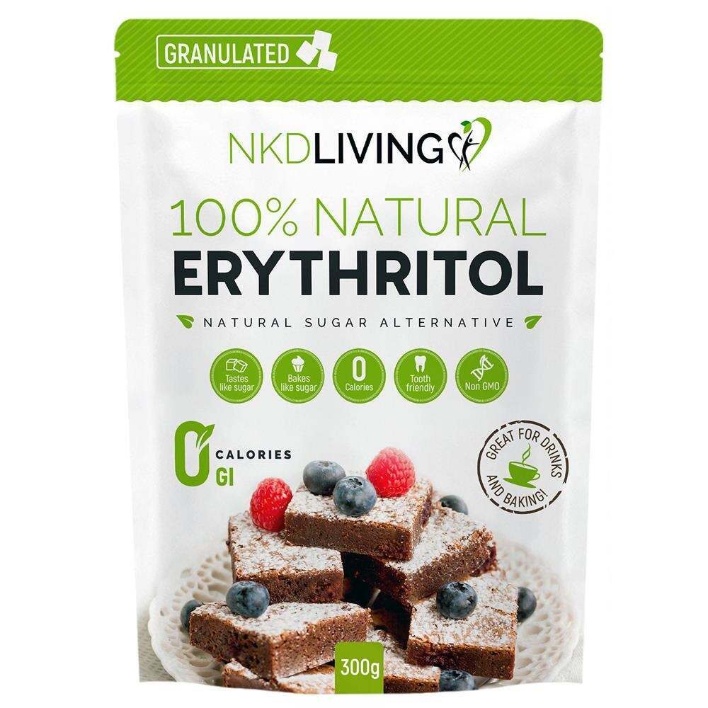 NKD Living 100% Natural Granulated Erythritol 300g