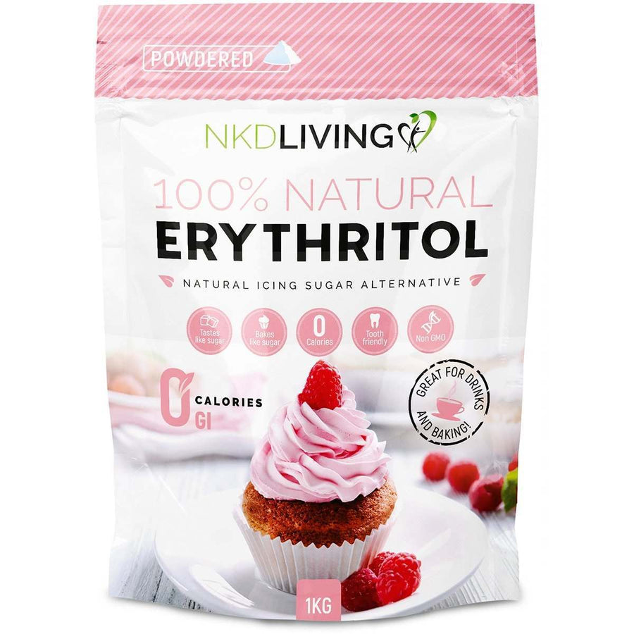 NKD Living Powdered Erythritol - Zero Calorie Icing Sugar 1kg