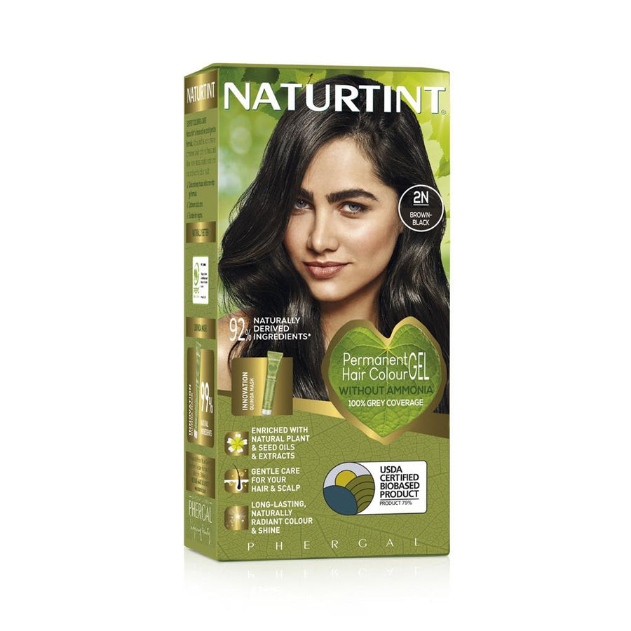 Naturtint Permanent Natural Hair Colour 2N Brown Black 165ml