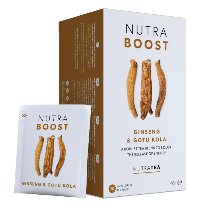 NutraTea Nutra Boost - 20 Enveloped Tea Bags - Pack of 2