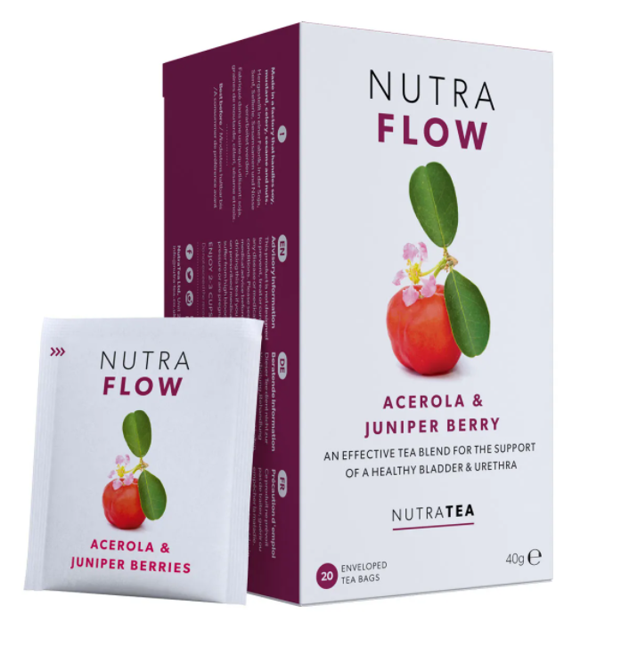 NutraTea Nutra Flow - 20 Enveloped Tea Bags - Pack of 2