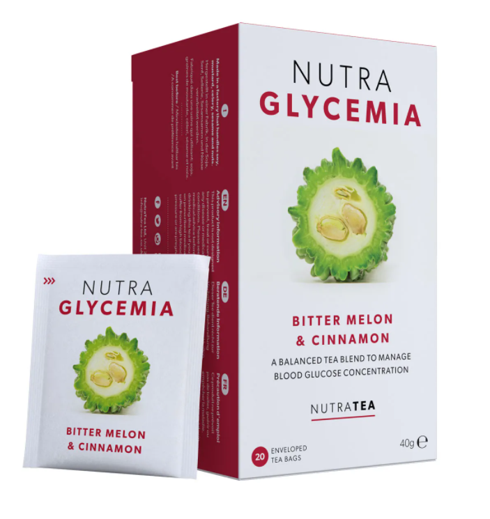 NutraTea Nutra Glycemia - 20 Enveloped Tea Bags - Pack of 2