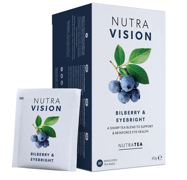 NutraTea Nutra Vision - 20 Enveloped Tea Bags - Pack of 2