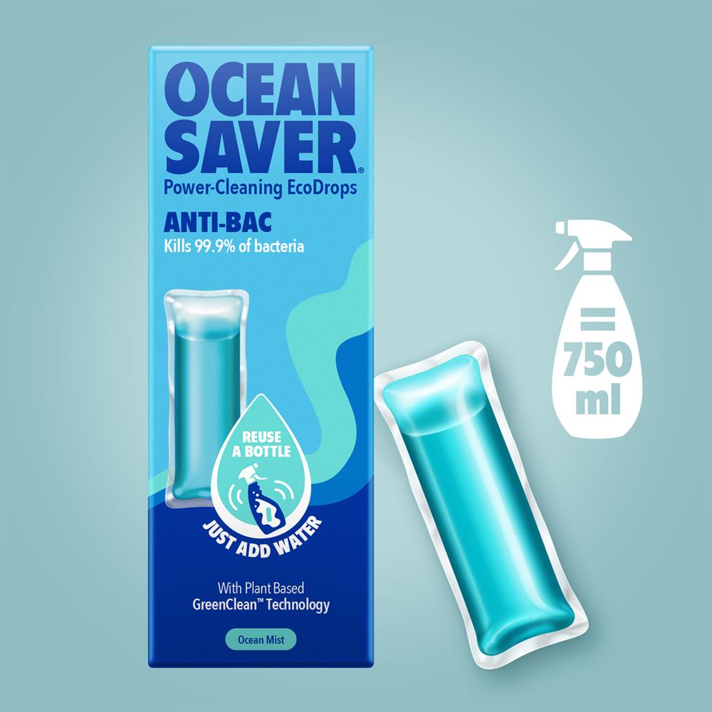 Ocean Saver Anti-Bacterial Sanitiser EcoDrops 10ml - Pack of 4