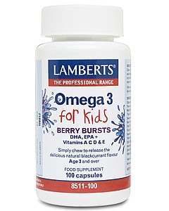 Lamberts Omega 3 Berry Bursts For Kids 100 Capsules