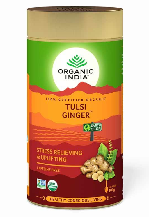 Organic India Tulsi Ginger Tea 100g