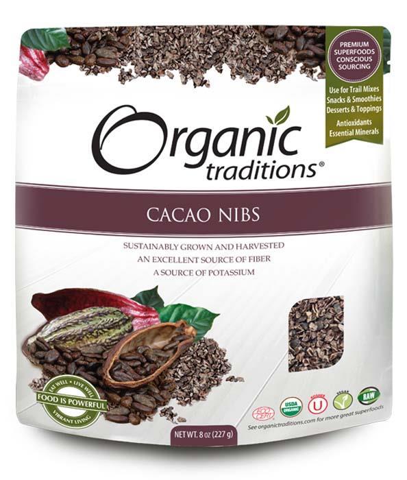 Organic Traditions Gluten Free Cacao Nibs 200g