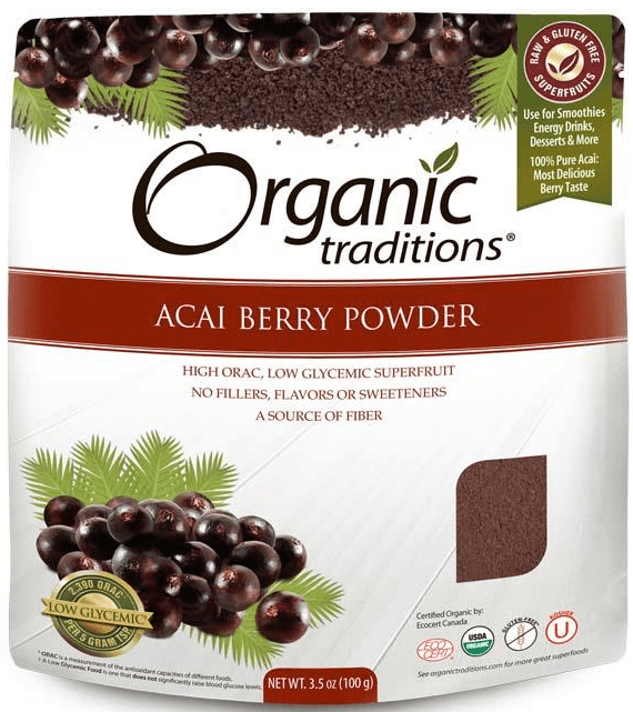 Organic Traditions Gluten Free Acai Berry Powder 100g