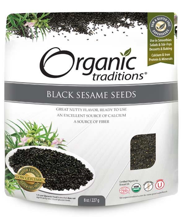Organic Traditions Gluten Free Black Sesame Seeds 200g
