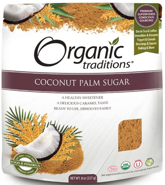 Organic Traditions Gluten Free Coconut Palm Sugar 200g