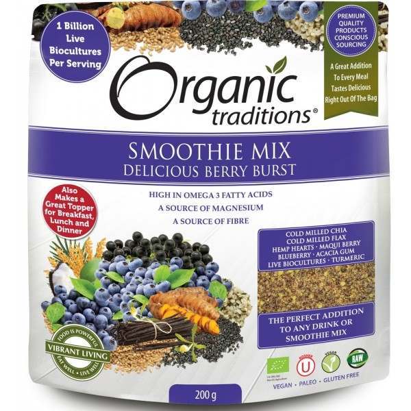 Organic Traditions Organic Berry Burst with Probiotics 200g