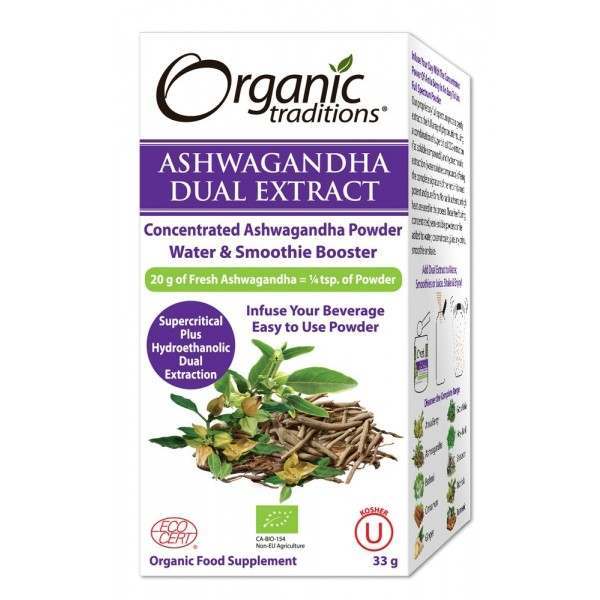 Organic Traditions Organic Dual Extract Ashwagandha 33g