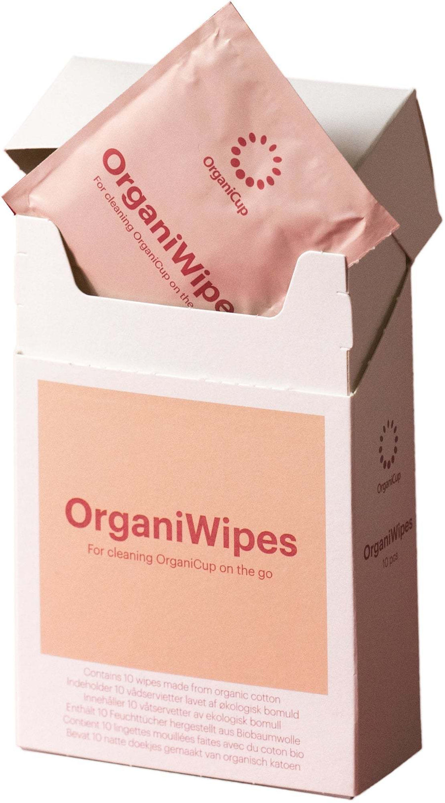 OrganiCup Menstural Cup Cleaning Wipes- Pack of 10