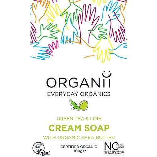 Organii Green Tea & Lime Soap Bar 100g