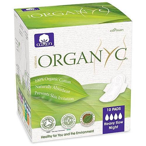 Organyc Heavy Flow - 10 Sanitary Pads