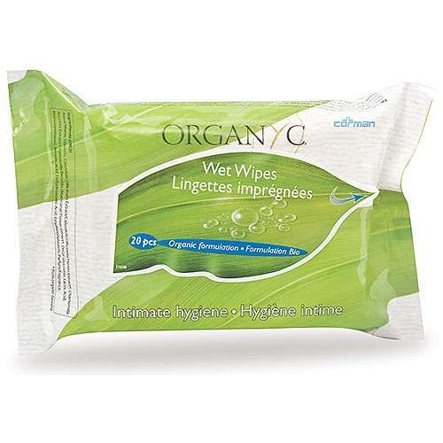 Organyc Intimate Wet Wipes - 20 Wipes