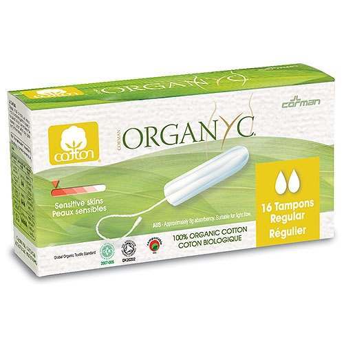 Organyc Regular Cotton Tampons - 16 Pack