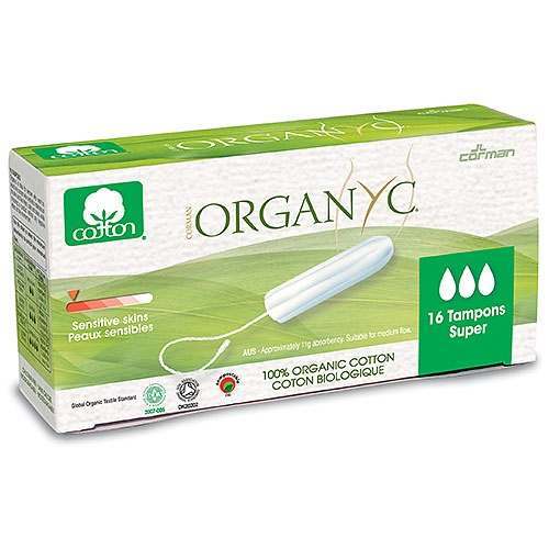 Organyc Super Cotton Tampons - 16 Pack