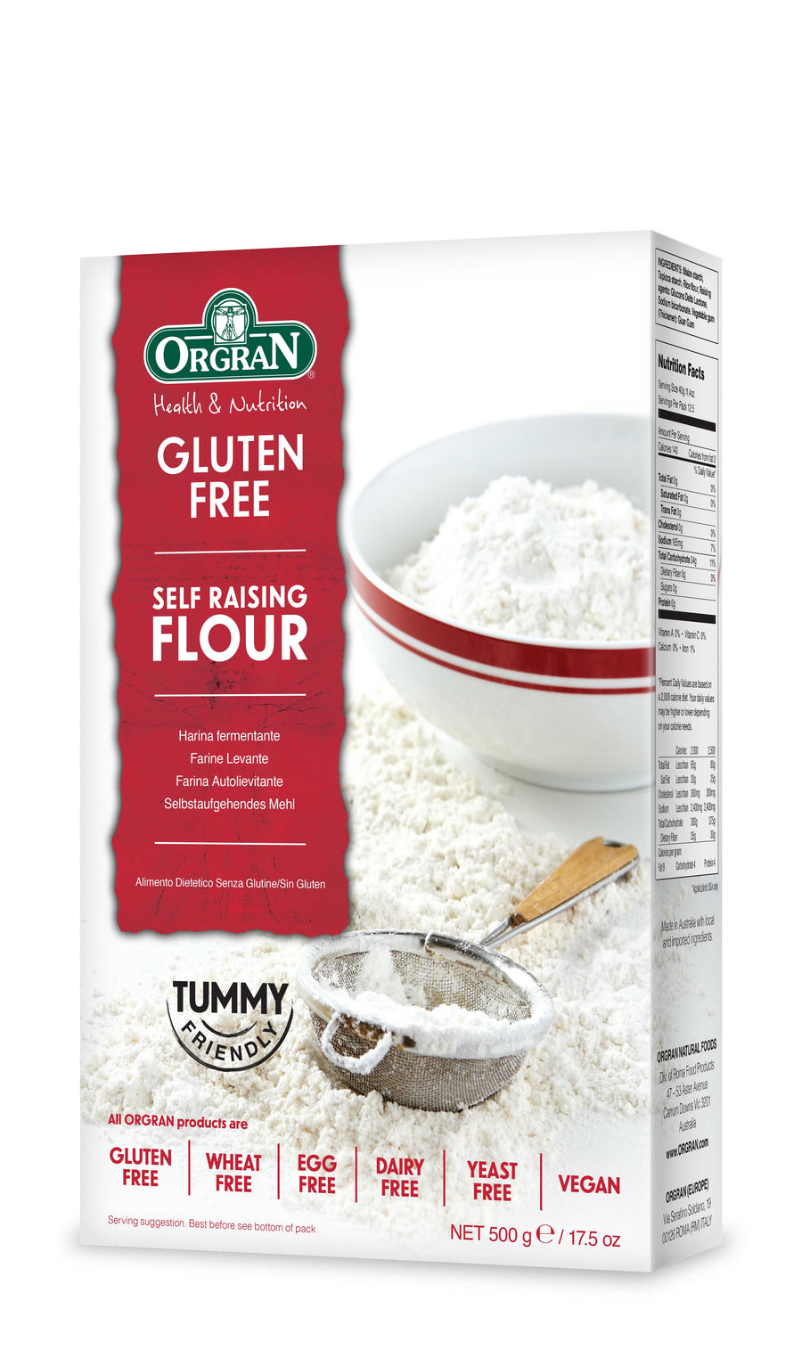 Orgran Gluten Free Self Raising Flour 500g