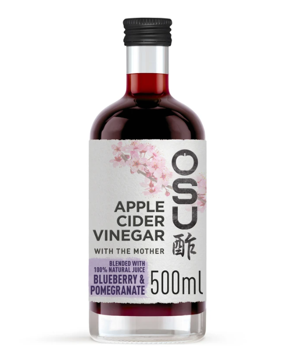 Osu Apple Cider Vinegar & The Mother Blueberry & Pomegranate Drink 500ml