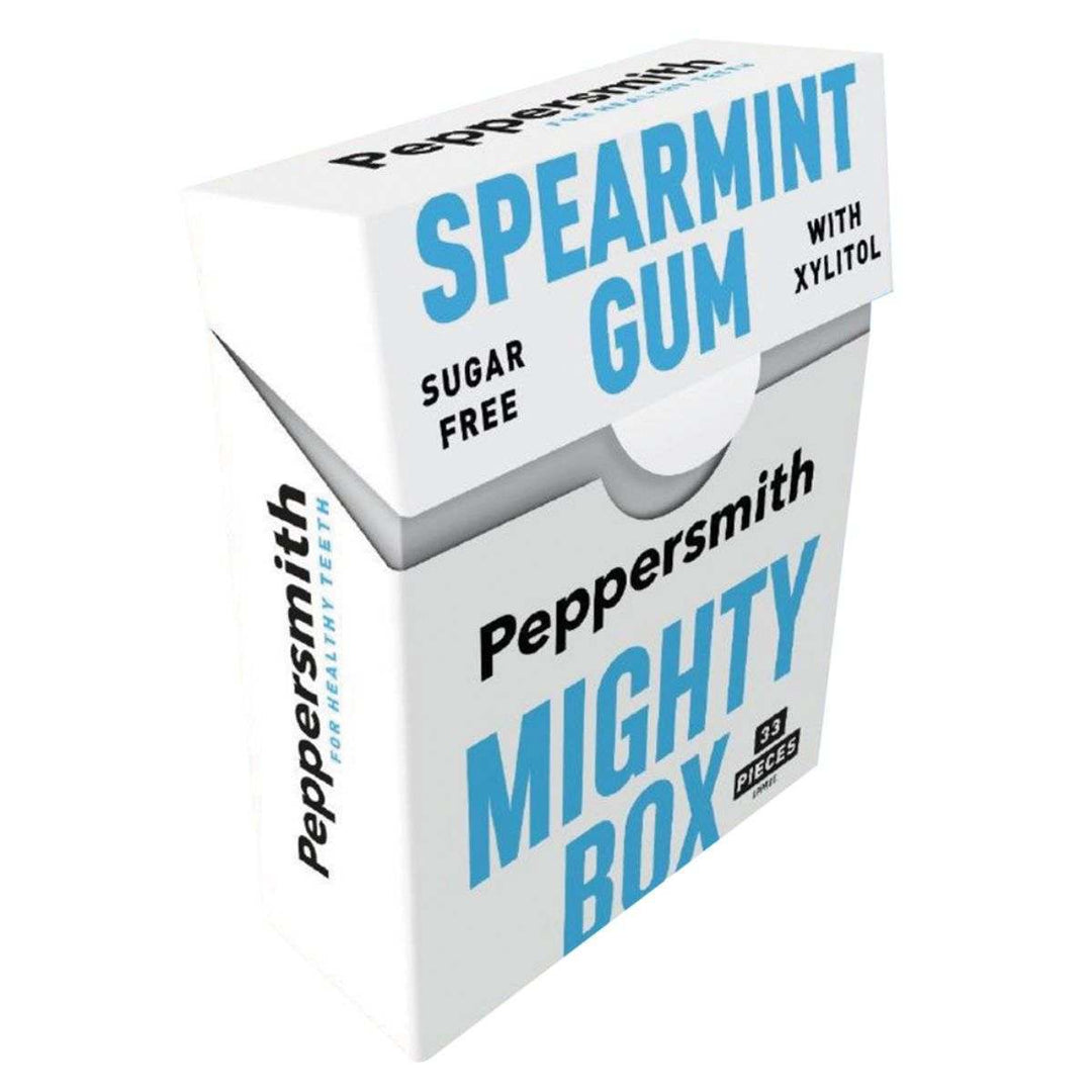 Peppersmith Mighty Box Spearmint Xylitol Chewing Gum - 33 Pieces