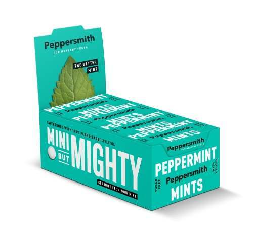 Peppersmith Peppermint Xylitol Mints 15g - Case of 12