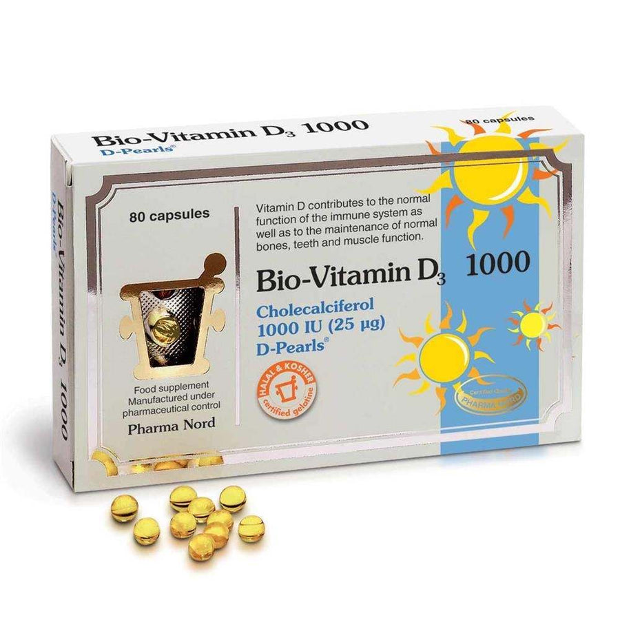 Pharma Nord Bio-Vitamin D3 Cholecalciferol 1000iu 80 Capsules