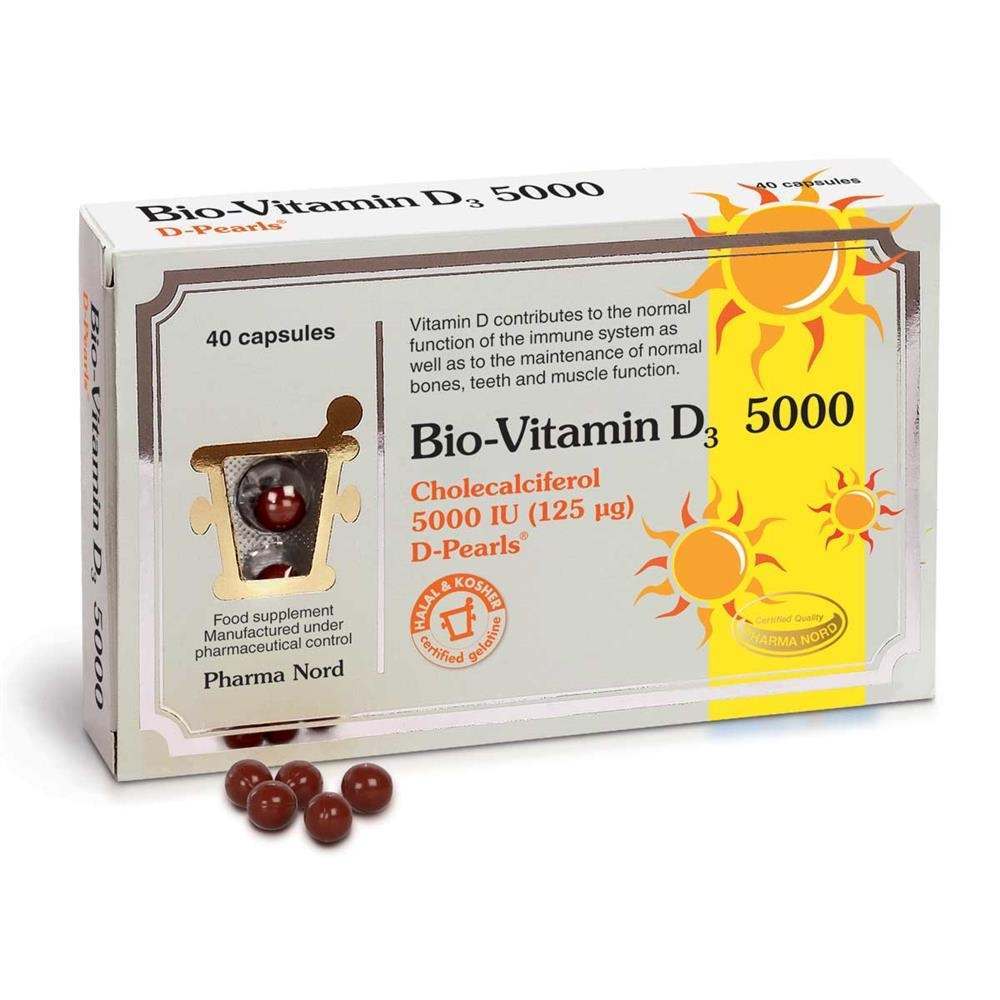 Pharma Nord Bio-Vitamin D3 Cholecalciferol 5000iu 40 Capsules