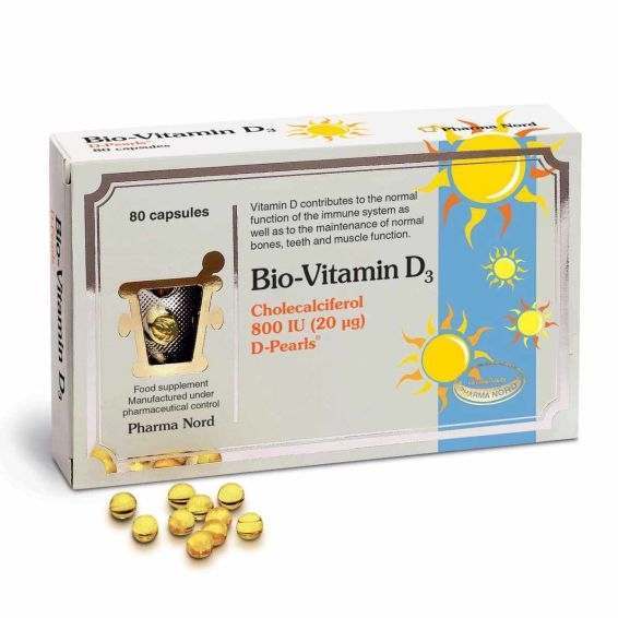 Pharma Nord Bio-Vitamin D3 Cholecalciferol 800iu 80 Capsules