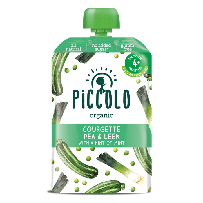 Piccolo Courgette, Pea & Leek with Mint 100g - Case of 7