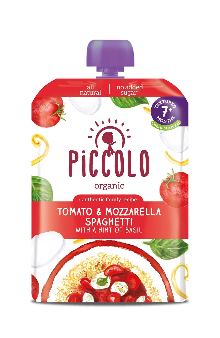 Piccolo Sweet Tomato & Mozzarella Spaghetti 130g - Case of 7